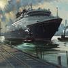 Disney Wonder on the Waterfront 20 x 30 oil